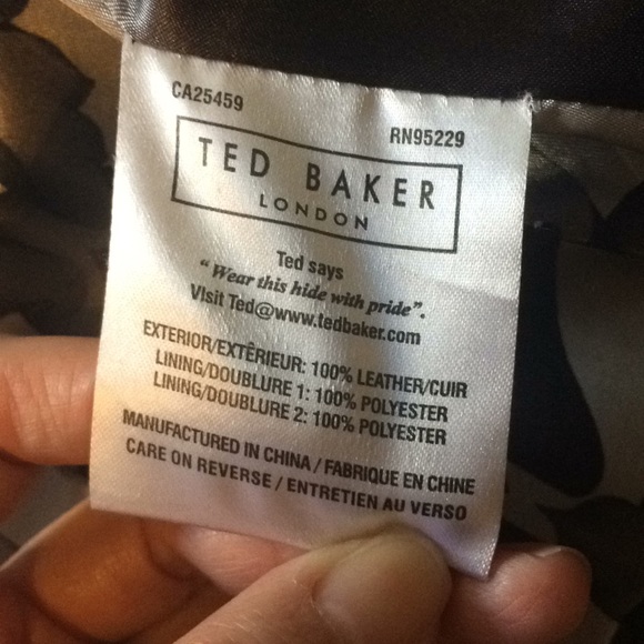 Ted Baker Leather jacket size 2 - Picture 8 of 11